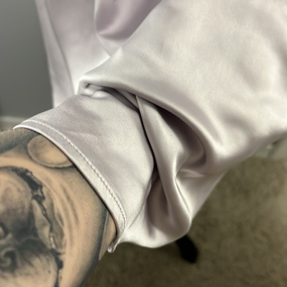 NWT Rewind Drape Neck Strappy Skater Dress Lilac Frost Size Medium - Picture 6 of 10